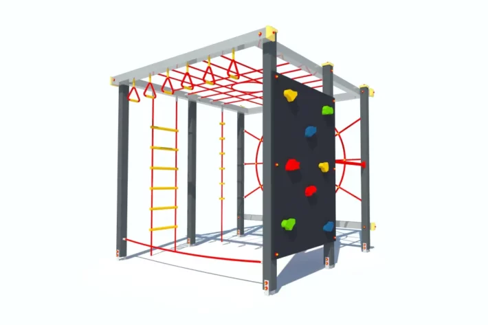 BOX-3-funkcjonalne-urządzenie-sprawnościowe-dla-dzieci BOX sprawnościowy to wszechstronny zestaw dla dzieci zaprojektowany z myślą o wspinaczce i podciąganiu na różnych elementach