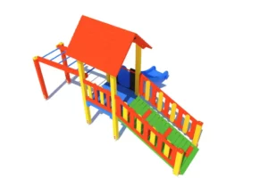 Zestaw Zabawowy K1-3 to rozbudowany system atrakcji dla dzieci w wieku od 0 do 12 lat, oferujący szeroki zakres aktywności ruchowych i zabaw edukacyjnych.