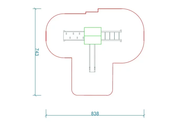 K-1-3-szkic-wszechstronny-plac-zabaw-dla-dzieci Zestaw Zabawowy K1-3 to rozbudowany system atrakcji dla dzieci w wieku od 0 do 12 lat, oferujący szeroki zakres aktywności ruchowych i zabaw edukacyjnych.