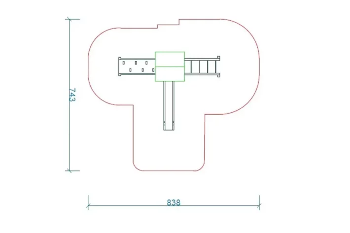 K1-1-szkic-wszechstronny-plac-zabaw-dla-dzieci Zestaw Zabawowy K1-1 to rozbudowany system atrakcji dla dzieci oferujący szeroki zakres aktywności ruchowych i zabaw edukacyjnych.