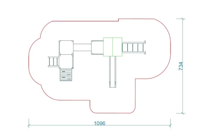 K11-szkic-wszechstronny-plac-zabaw-dla-dzieci Zestaw Zabawowy K11 to rozbudowany system atrakcji dla dzieci w wieku od 0 do 12 lat, oferujący szeroki zakres aktywności ruchowych i zabaw edukacyjnych.
