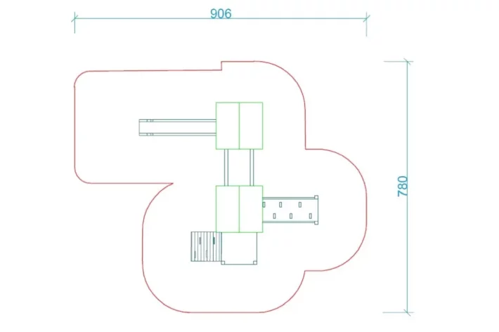 K13-1-szkic-wszechstronny-plac-zabaw-dla-dzieci Zestaw Zabawowy K13-1 to rozbudowany system atrakcji dla dzieci w wieku od 0 do 12 lat, oferujący szeroki zakres aktywności ruchowych i zabaw edukacyjnych.