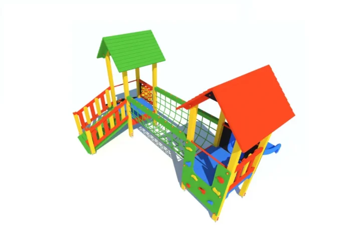 K14-1-wszechstronny-plac-zabaw-dla-dzieci Zestaw Zabawowy K14 to rozbudowany system atrakcji dla dzieci w wieku od 0 do 12 lat, oferujący szeroki zakres aktywności ruchowych i zabaw edukacyjnych.