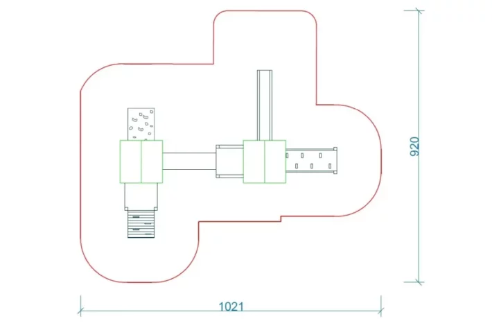 K16-szkic-wszechstronny-plac-zabaw-dla-dzieci Zestaw Zabawowy K16 to rozbudowany system atrakcji dla dzieci w wieku od 0 do 12 lat, oferujący szeroki zakres aktywności ruchowych i zabaw edukacyjnych.