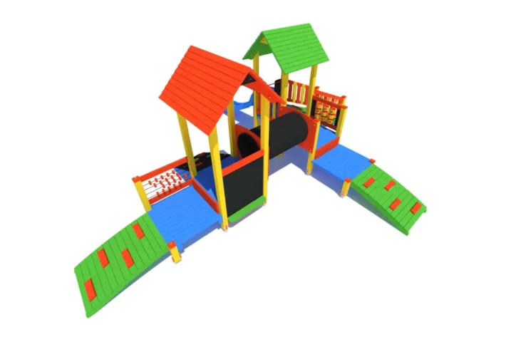 K17-1-wszechstronny-plac-zabaw-dla-dzieci Zestaw Zabawowy K17 to rozbudowany system atrakcji dla dzieci w wieku od 0 do 12 lat, oferujący szeroki zakres aktywności ruchowych i zabaw edukacyjnych.