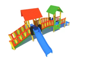 Zestaw Zabawowy K18 to rozbudowany system atrakcji dla dzieci w wieku od 0 do 12 lat, oferujący szeroki zakres aktywności ruchowych i zabaw edukacyjnych.