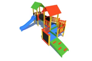 Zestaw Zabawowy K19 to rozbudowany system atrakcji dla dzieci w wieku od 0 do 12 lat, oferujący szeroki zakres aktywności ruchowych i zabaw edukacyjnych.