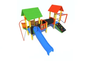 Certyfikowany plac zabaw K21 – zestaw z torami ruchowymi i balansem | Ogrodeco