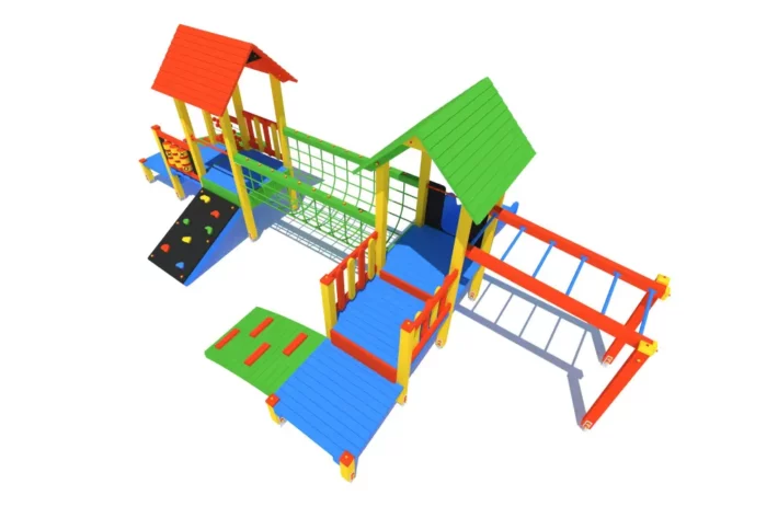 K22-1-1-wszechstronny-plac-zabaw-dla-dzieci Zestaw Zabawowy K22-1 to rozbudowany system atrakcji dla dzieci w wieku od 0 do 12 lat, oferujący szeroki zakres aktywności ruchowych i zabaw edukacyjnych.