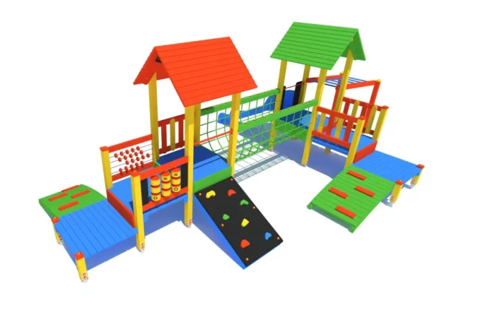 Certyfikowany plac zabaw K22-1 – zestaw sensoryczno-ruchowy zgodny z PN-EN 1176 | Ogrodeco