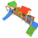 Zestaw Zabawowy K22-2 to rozbudowany system atrakcji dla dzieci w wieku od 0 do 12 lat, oferujący szeroki zakres aktywności ruchowych i zabaw edukacyjnych.