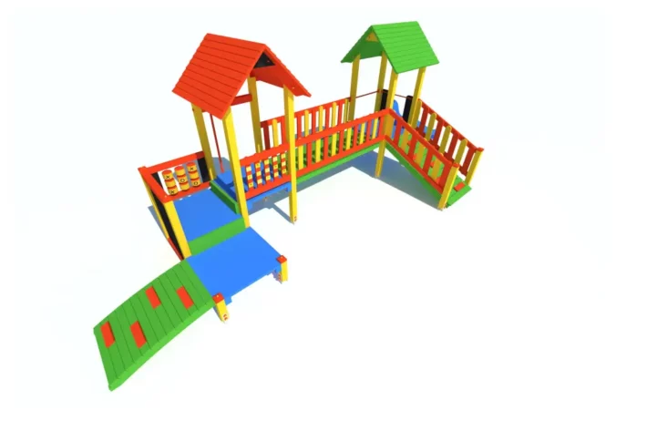 K23-1-3-wszechstronny-plac-zabaw-dla-dzieci Zestaw Zabawowy K23-1 to rozbudowany system atrakcji dla dzieci w wieku od 0 do 12 lat, oferujący szeroki zakres aktywności ruchowych i zabaw edukacyjnych.