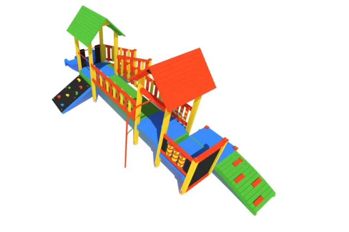 Certyfikowany plac zabaw K23-1 – kreatywny zestaw zabawowy zgodny z PN-EN 1176 | Ogrodeco