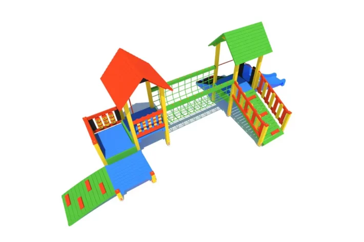 K23-2-2-wszechstronny-plac-zabaw-dla-dzieci Zestaw Zabawowy K23-2 to rozbudowany system atrakcji dla dzieci w wieku od 0 do 12 lat, oferujący szeroki zakres aktywności ruchowych i zabaw edukacyjnych.