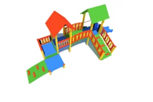 Certyfikowany plac zabaw K23-3 – bogaty zestaw zabawowy zgodny z PN-EN 1176 | Ogrodeco