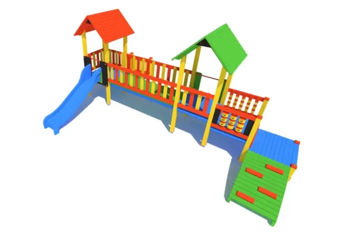 K24-1-2-zestaw-zabawowy-dla-dzieci-krasnal Zestaw zabawowy K24-1 to kompaktowe, ale wszechstronne rozwiązanie na plac zabaw, oferujące wspinanie, zjeżdżanie i gry edukacyjne