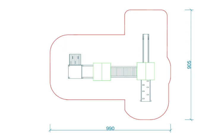 K24-1-szkic-zestaw-zabawowy-dla-dzieci-krasnal Zestaw zabawowy K24-1 to kompaktowe, ale wszechstronne rozwiązanie na plac zabaw, oferujące wspinanie, zjeżdżanie i gry edukacyjne
