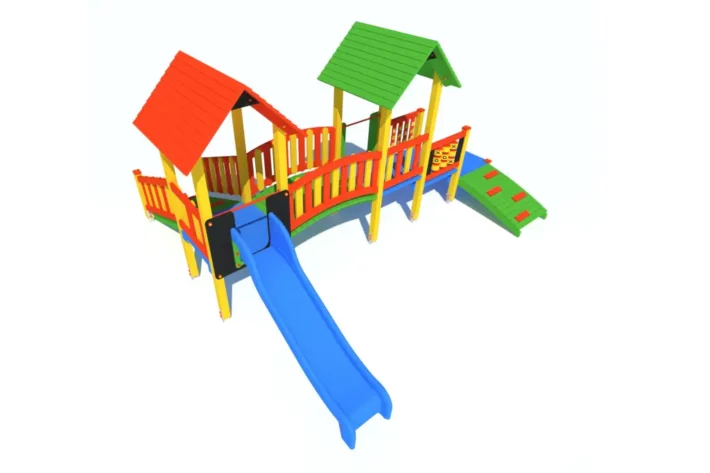 K24-2-3-wszechstronny-plac-zabaw-dla-dzieci Zestaw zabawowy K24-2 to wszechstronne rozwiązanie na plac zabaw, oferujące wspinanie, zjeżdżanie i gry edukacyjne.