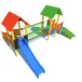 Zestaw zabawowy K24-3 to wszechstronne rozwiązanie na plac zabaw, oferujące wspinanie, zjeżdżanie i gry edukacyjne.