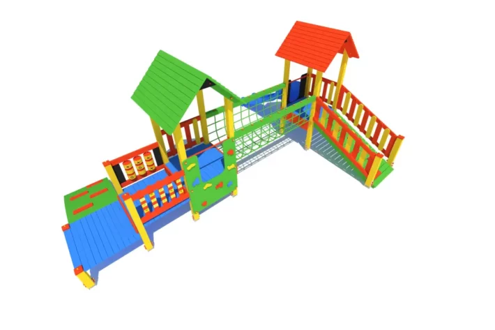 Certyfikowany plac zabaw K24-3 – dynamiczny zestaw zabawowy zgodny z PN-EN 1176 | Ogrodeco