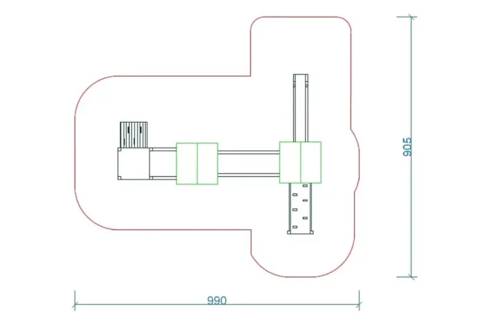 K24-3-szkic-wszechstronny-plac-zabaw-dla-dzieci Zestaw zabawowy K24-3 to wszechstronne rozwiązanie na plac zabaw, oferujące wspinanie, zjeżdżanie i gry edukacyjne.