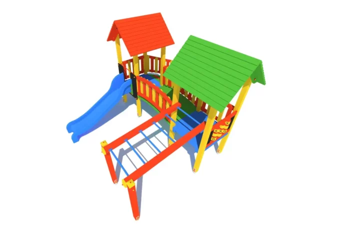 K25-2-wszechstronny-plac-zabaw-dla-dzieci Zestaw zabawowy K25 to kompaktowe, ale wszechstronne rozwiązanie na plac zabaw, oferujące wspinanie, zjeżdżanie i gry edukacyjne.