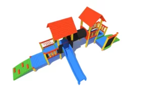 Zestaw Zabawowy K27 to rozbudowany system atrakcji dla dzieci w wieku od 0 do 12 lat, oferujący szeroki zakres aktywności ruchowych i zabaw edukacyjnych.