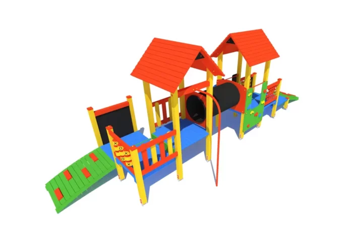 K27-4-wszechstronny-plac-zabaw-dla-dzieci Zestaw Zabawowy K27 to rozbudowany system atrakcji dla dzieci w wieku od 0 do 12 lat, oferujący szeroki zakres aktywności ruchowych i zabaw edukacyjnych.