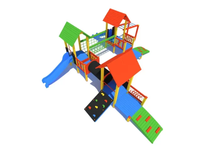 K28-1-1-wszechstronny-plac-zabaw-dla-dzieci Zestaw Zabawowy K28 to rozbudowany system atrakcji dla dzieci w wieku od 0 do 12 lat, oferujący szeroki zakres aktywności ruchowych i zabaw edukacyjnych.