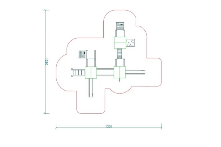 K28-1-szkic-wszechstronny-plac-zabaw-dla-dzieci Zestaw Zabawowy K28 to rozbudowany system atrakcji dla dzieci w wieku od 0 do 12 lat, oferujący szeroki zakres aktywności ruchowych i zabaw edukacyjnych.
