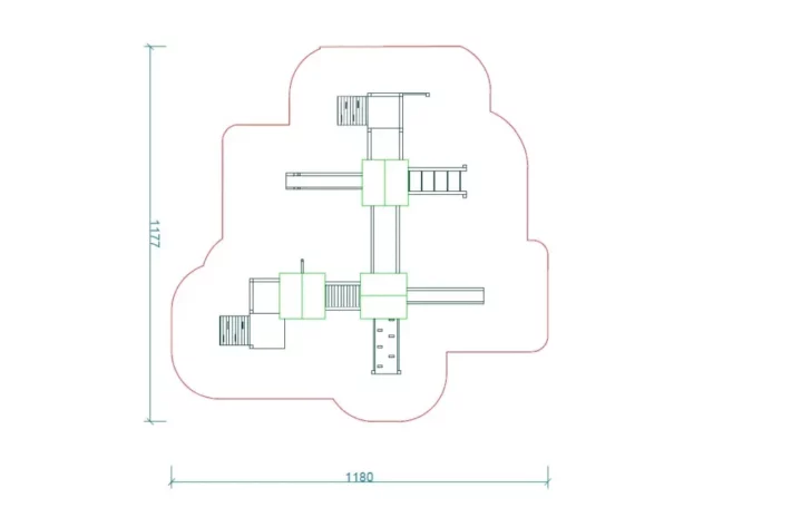 K29-2-szkic-wszechstronny-plac-zabaw-dla-dzieci Zestaw Zabawowy K29-2 to rozbudowany system atrakcji dla dzieci w wieku od 0 do 12 lat, oferujący szeroki zakres aktywności ruchowych i zabaw edukacyjnych.