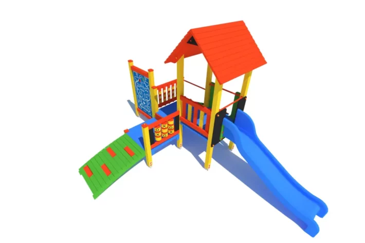 Certyfikowany plac zabaw K6-1 – zestaw różnorodnych aktywności | Ogrodeco