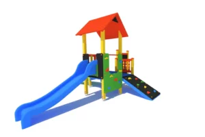 Zestaw Zabawowy K6-2 to rozbudowany system atrakcji dla dzieci w wieku od 0 do 12 lat, oferujący szeroki zakres aktywności ruchowych i zabaw edukacyjnych.