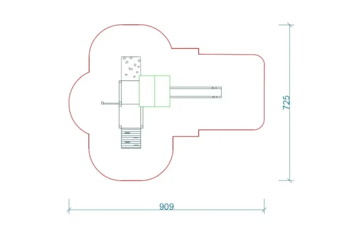 K6-2-szkic-wszechstronny-plac-zabaw-dla-dzieci Zestaw Zabawowy K6-2 to rozbudowany system atrakcji dla dzieci w wieku od 0 do 12 lat, oferujący szeroki zakres aktywności ruchowych i zabaw edukacyjnych.