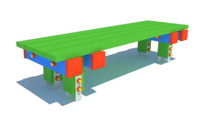 Ławka na kotwach L-02 to solidne i estetyczne rozwiązanie idealne do przestrzeni publicznych oraz prywatnych