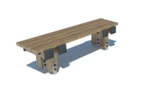Ławka na kotwach L-02 to solidne i estetyczne rozwiązanie idealne do przestrzeni publicznych oraz prywatnych