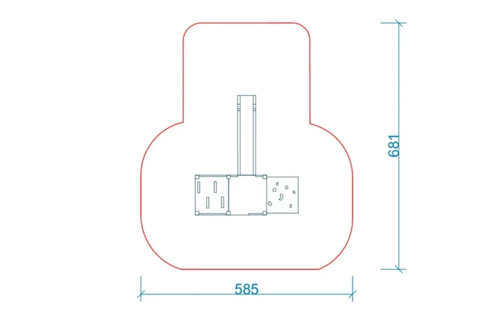 M71-szkic-Zestaw-zabawowy-dla-dzieci Zestaw zabawowy M71to kompaktowe i funkcjonalne rozwiązanie na plac zabaw. Wyposażony w podest, trap wejściowy, ślizg, ściankę wspinaczkową oraz drabinkę, zapewnia różnorodną zabawę