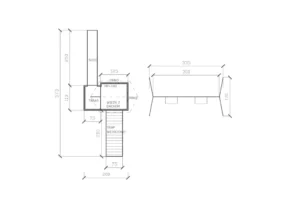 Plac zabaw P10 – wszechstronny zestaw do zabawy z domkiem, huśtawką i zjeżdżalnią