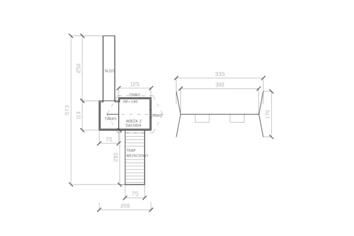 P10-szkic-funkcjonalny-plac-zabaw-dla-dzieci Plac zabaw P10 – wszechstronny zestaw do zabawy z domkiem, huśtawką i zjeżdżalnią