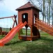 Plac zabaw P20 – wszechstronny zestaw do zabawy z domkiem, huśtawką i zjeżdżalnią