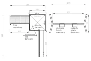 Plac zabaw P5 – wszechstronny zestaw do zabawy z domkiem, huśtawką i zjeżdżalnią