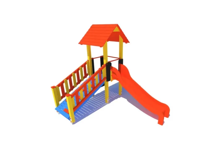 P73-3-wszechstronny-plac-zabaw-dla-dzieci Zestaw zabawowy P73 to imponująca konstrukcja dla dzieci w wieku od 0 do 12 lat, oferująca różnorodne możliwości zabawy, takie jak wspinanie, zjeżdżanie.