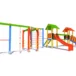 Zestaw zabawowy P78 o wymiarach 4,85 m x 14,00 m to nowoczesny plac zabaw, który oferuje szerokie możliwości aktywnej zabawy dla dzieci