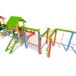 Zestaw zabawowy P78 o wymiarach 4,85 m x 14,00 m to nowoczesny plac zabaw, który oferuje szerokie możliwości aktywnej zabawy dla dzieci