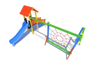 Certyfikowany plac zabaw P82 – zestaw zabawowy zgodny z PN-EN 1176 | Ogrodeco