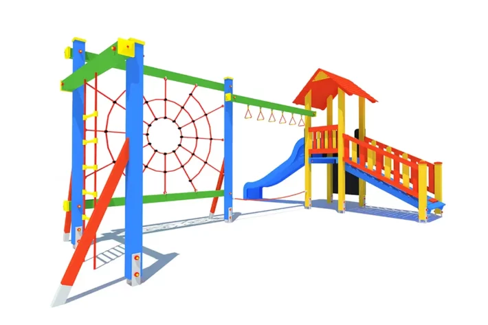 P82-4-Zestaw-zabawowy-dla-dzieci Zestaw zabawowy P82 to atrakcyjny i wszechstronny plac zabaw, który zachęca dzieci w wieku od 3 do 14 lat do aktywności fizycznej