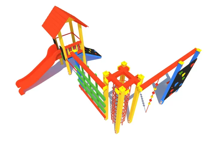 P83-3-zestaw-zabawowy-dla-dzieci Zestaw zabawowy P83 to nowoczesny plac zabaw, który oferuje szerokie możliwości aktywnej zabawy dla dzieci w wieku od 3 do 14 lat