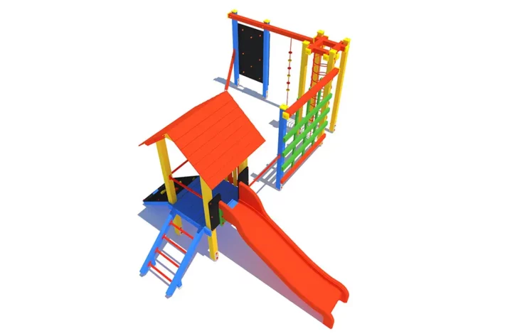 P83-4-zestaw-zabawowy-dla-dzieci Zestaw zabawowy P83 to nowoczesny plac zabaw, który oferuje szerokie możliwości aktywnej zabawy dla dzieci w wieku od 3 do 14 lat