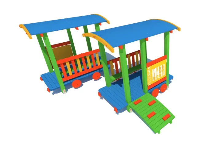 Wagon Kółko-Krzyżyk PE4 to innowacyjne rozwiązanie o kompaktowych wymiarach (szerokość 1,10 m, długość 2,00 m oraz wysokość 2,00 m), które sprawi, że każdy plac zabaw stanie się ulubionym miejscem dzieci.