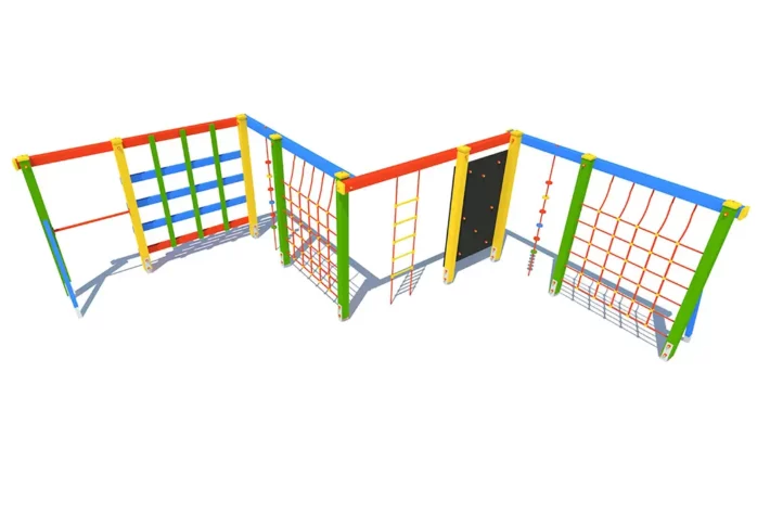 US1-5-Urzadzenie-sprawnościowe-Zygzak Urządzenie sprawnościowe Zygzak US1 to wszechstronny zestaw do wspinaczki i podciągania, dedykowany dzieciom w wieku od 3 do 12 lat.